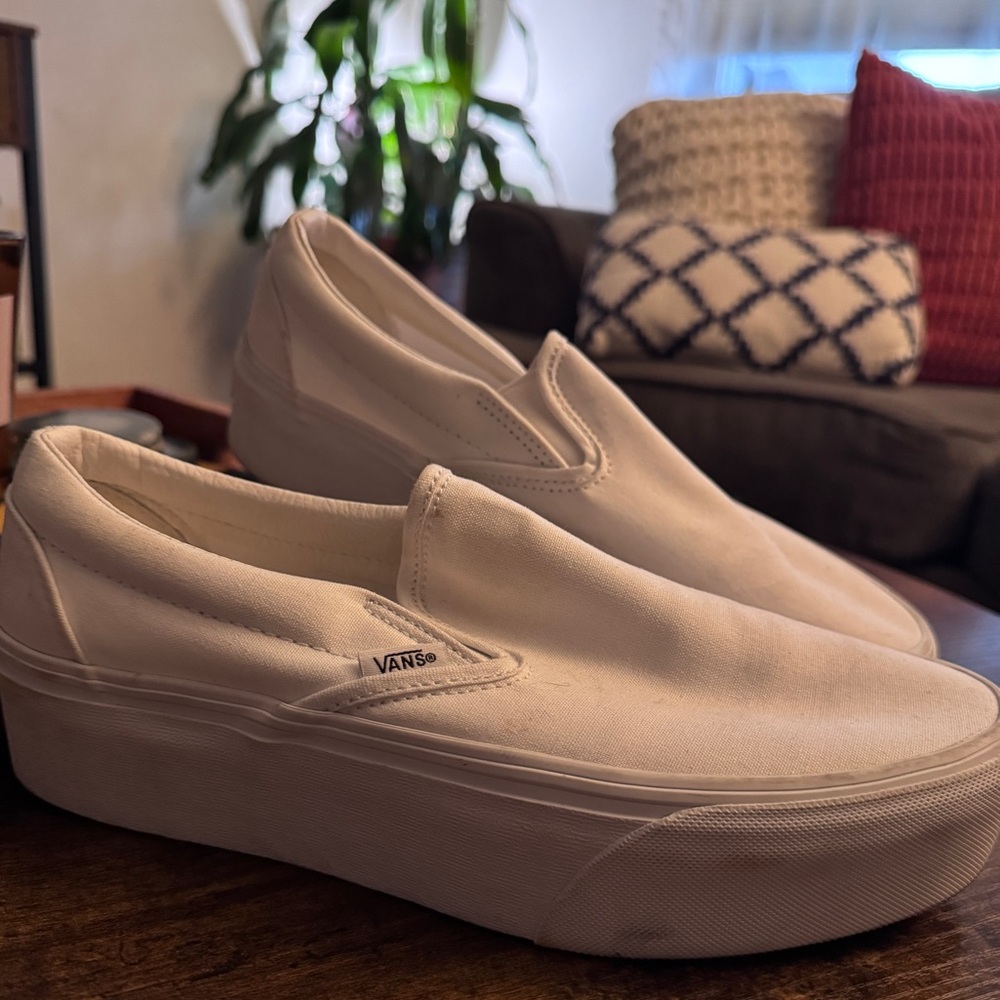 Vans Classic Slip-On Stackform Sneaker | Canvas True White